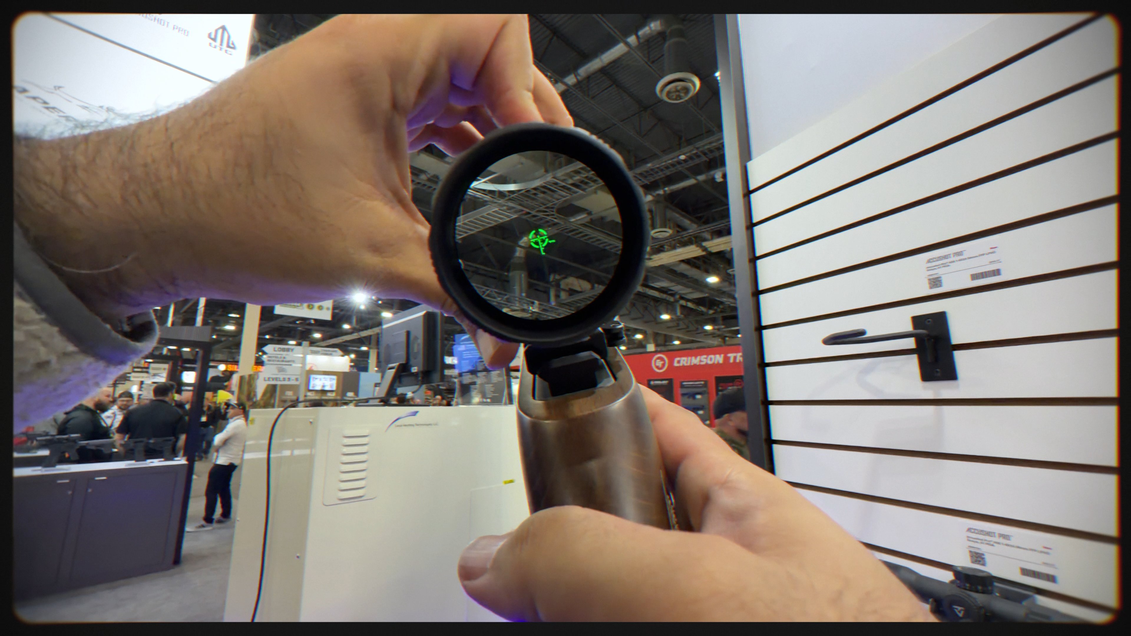 Leapers AccuShot Pro display at Shot Show 2026