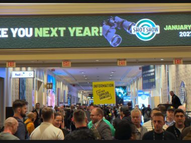 Shot Show 2026 entrance at the Venetian, Las Vegas